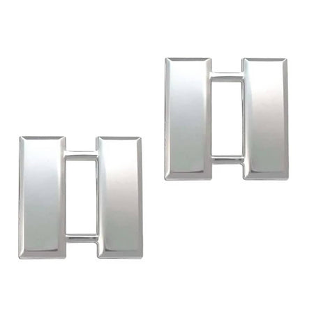 Captain CPT Army Rank Pins With Mirror Finish on a plain white background.