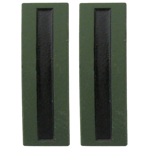 CW5 Chief Warrant Officer 5 Black Metal Army Rank Pins - Pair