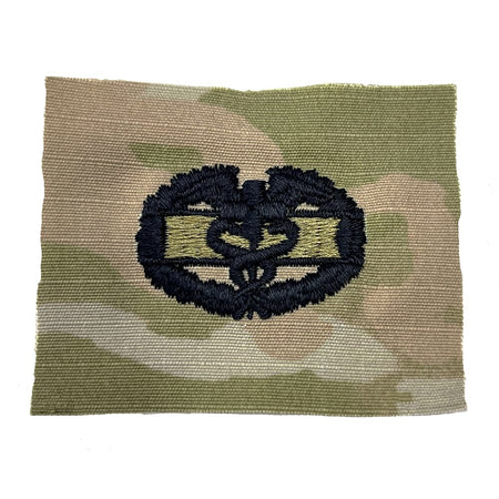 Combat Medical Badge Army Basic Medic OCP Sew-On Patch with embroidered design on a white background