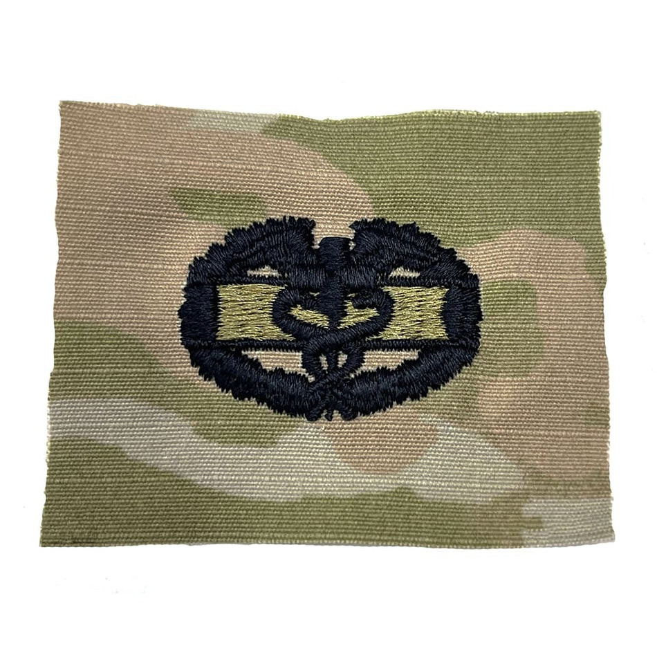 Combat Medical Badge Army Basic Medic OCP Sew-On Patch with embroidered design on a white background