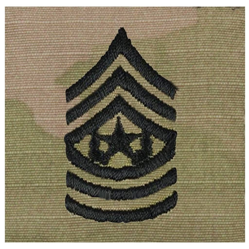CSM Command Sergeant Major Army Rank Sew-On OCP Patch
