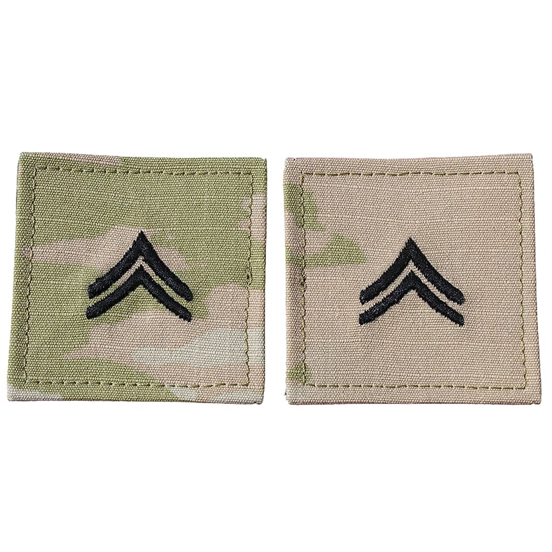 Corporal CPL Rank OCP Patch 2x2 Hook Fastener - Pair