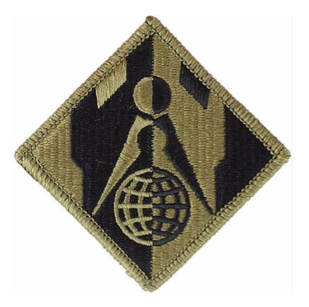 Corps of Engineers Army OCP Patch with Hook Fastener on a white background