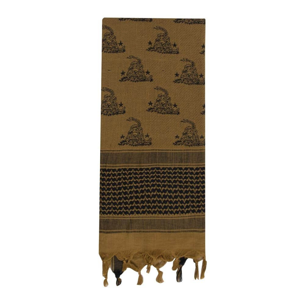 Coyote Brown Rothco Gadsden Snake Shemagh Tactical Desert Scarf