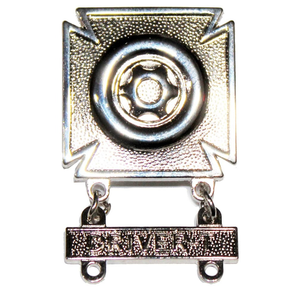 Army Drivers Badge with Qualification Bar - Wheel, Track and Mechanic Bars