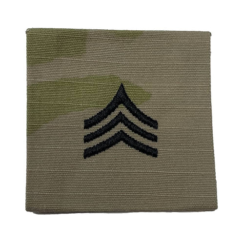 E-5 Sergeant SGT Army Rank OCP Patch Sew-On - 2x2
