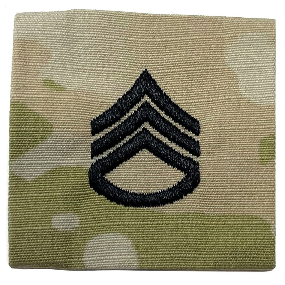 E-6 Staff Sergeant SSG Army Rank OCP Patch Sew-On