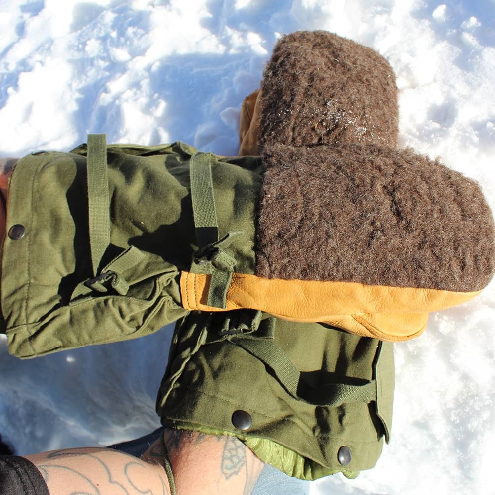 USGI ECWCS Extreme Cold Weather Olive Drab Arctic Mitten - Used