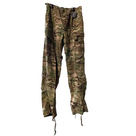 FRACU Multicam Pants shown hanging against a plain white background.