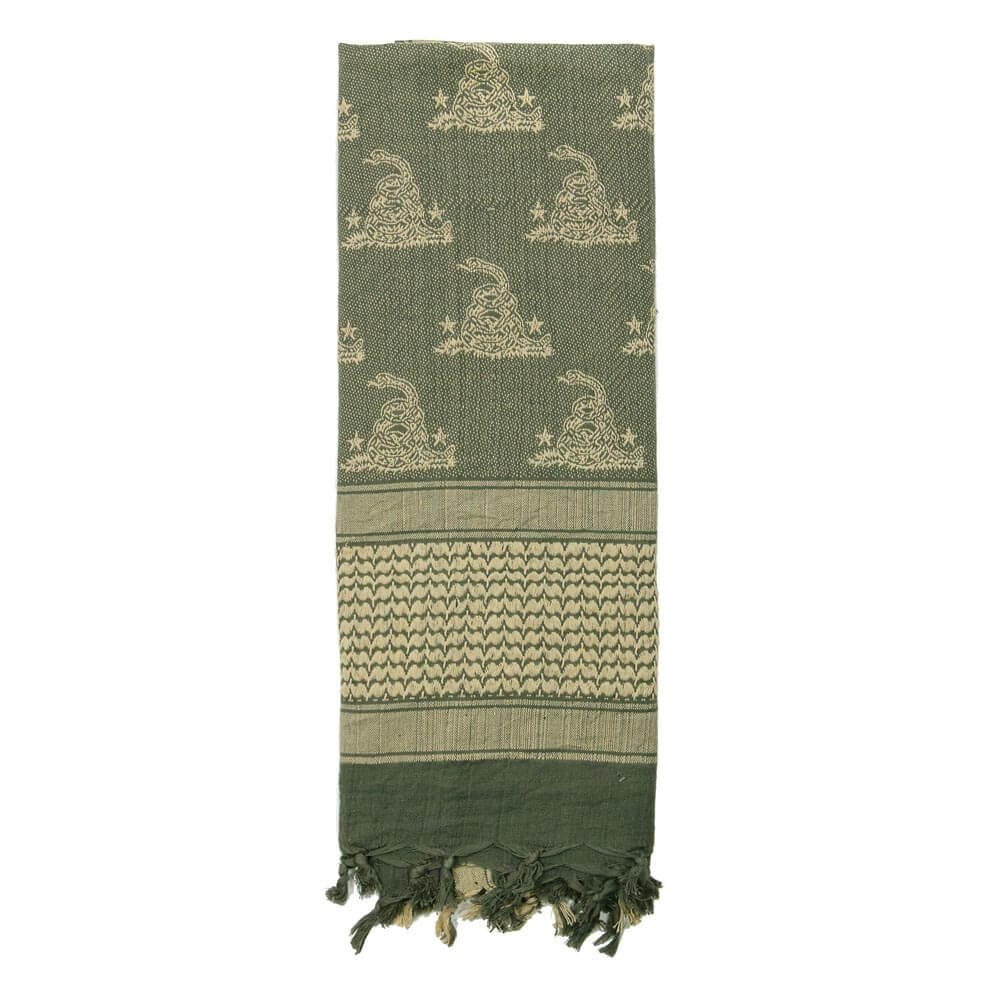 Foliage Green Rothco Gadsden Snake Shemagh Tactical Desert Scarf