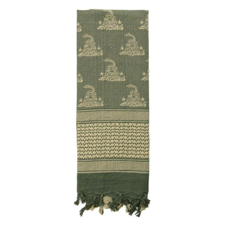Foliage Green Rothco Gadsden Snake Shemagh Tactical Desert Scarf