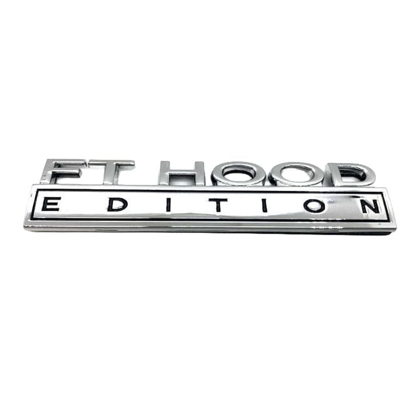Ft Hood Edition Chrome Truck Emblem on a white background