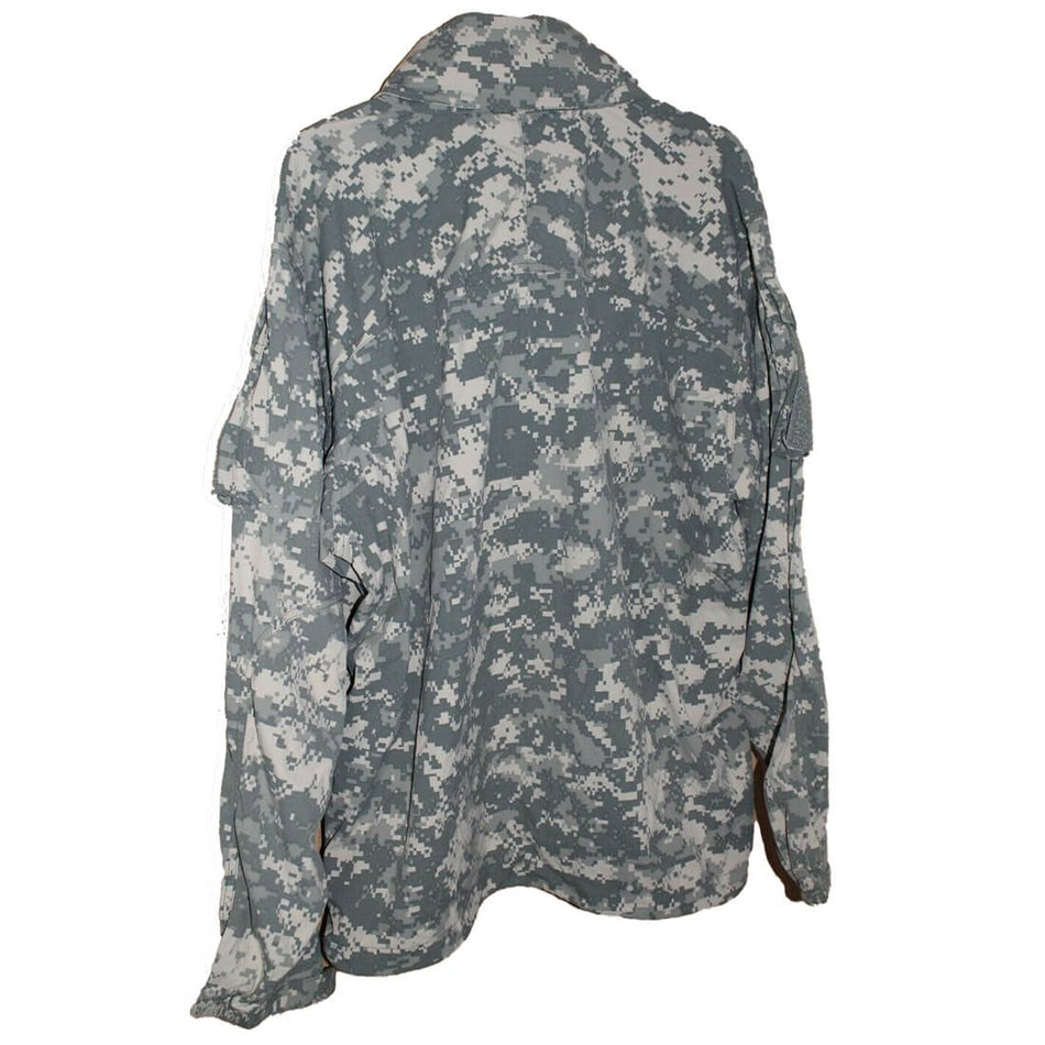 Back GEN III ACU Cold Weather Soft Shell Jacket USGI - Used