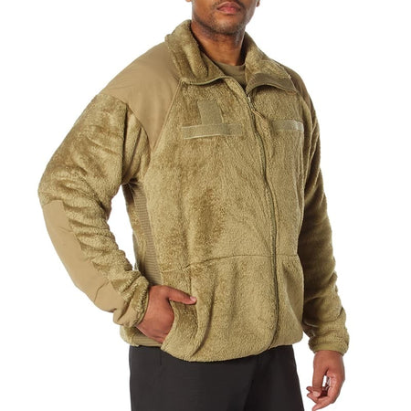 Gen III Level 3 ECWCS Fleece Jacket by Rothco AR Tan on a white background