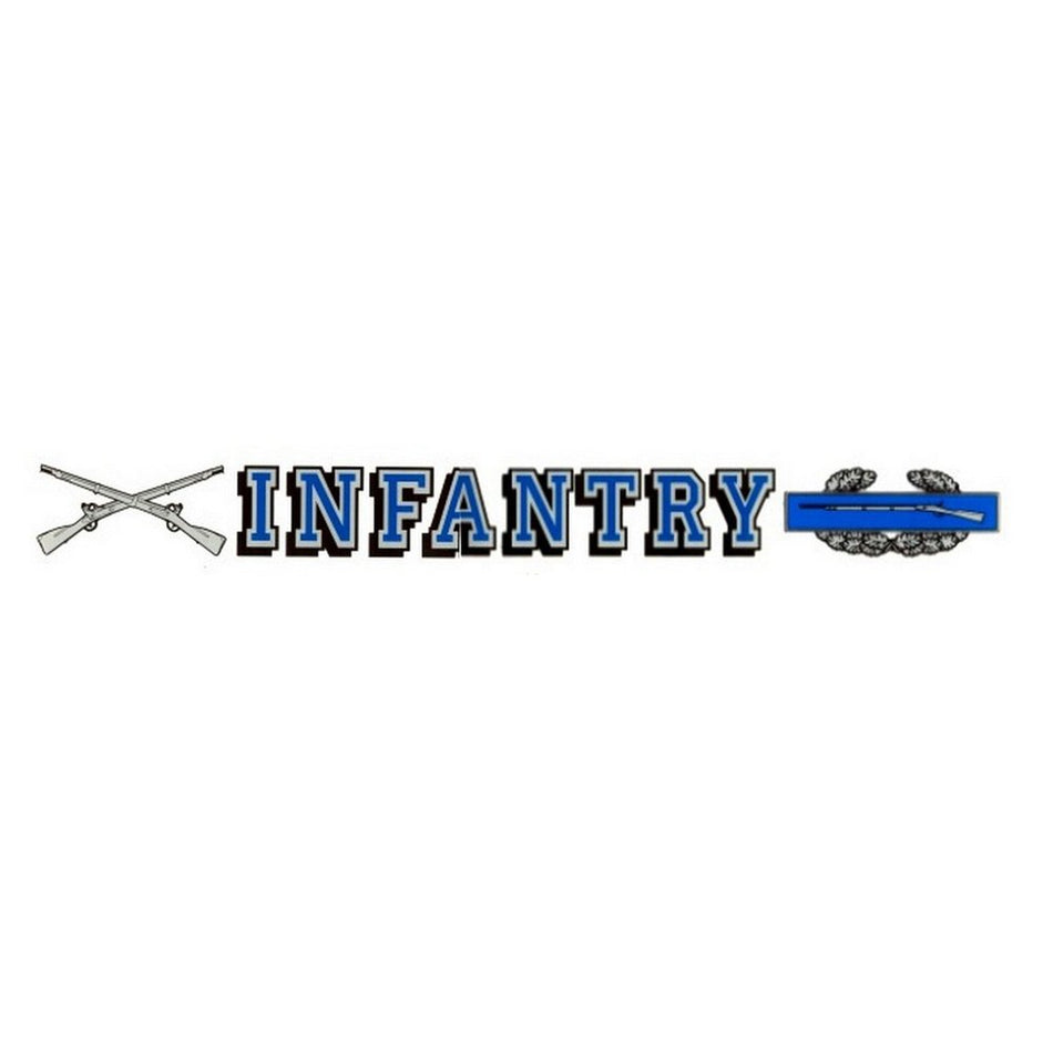 INFANTRY With Branch Insignia and Combat Infantry Badge 20" x 2"