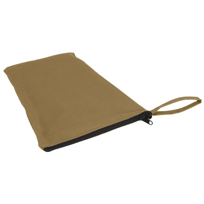 storage back in coyote brown on a white background
