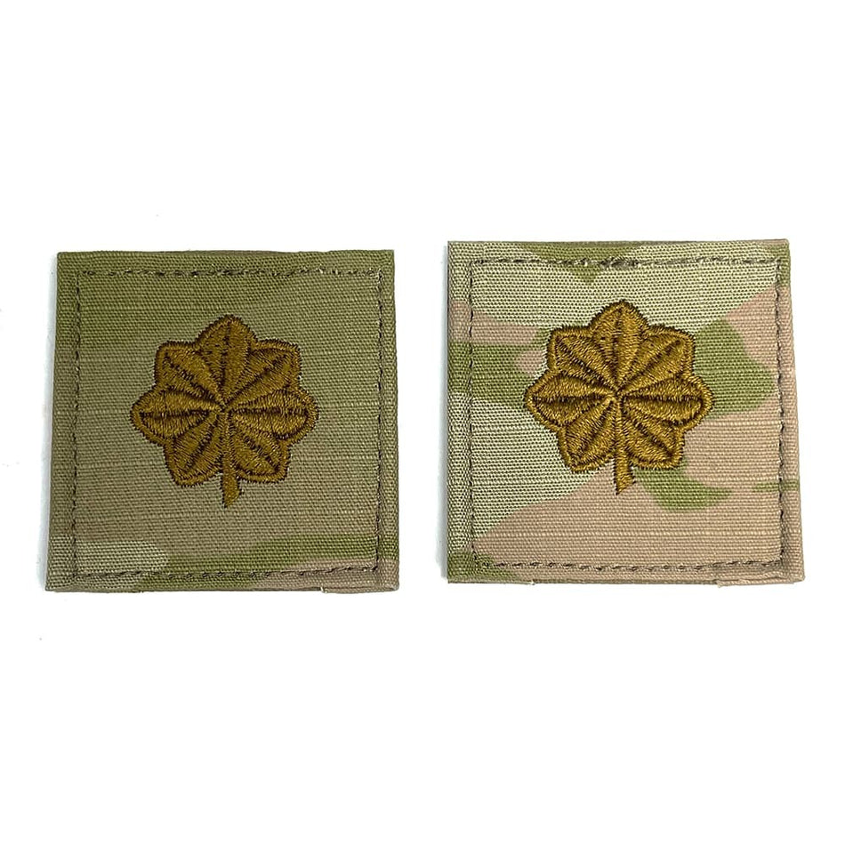 MAJ Major OCP Army Rank Patch 2x2 with Hook Fastener - Pair