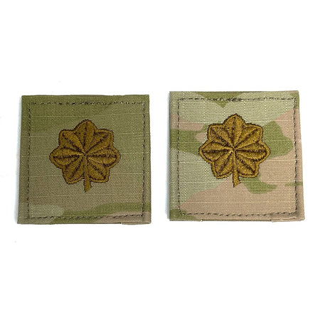 MAJ Major OCP Army Rank Patch 2x2 with Hook Fastener - Pair