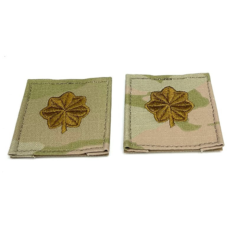 MAJ Major OCP Army Rank Patch 2x2 with Hook Fastener - Pair