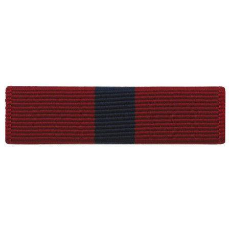 Marine Good Conduct Ribbon, dark red with a central dark navy stripe, shown on a plain white background.