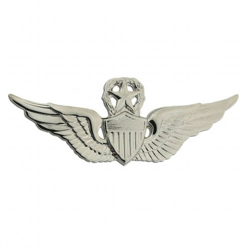 Master Aviator Army Badge Full Size - Mirror Finish