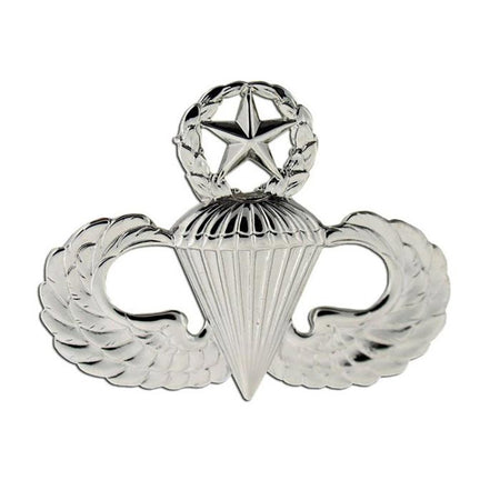 Master Parachutist Jump Wings Army Badge Full Size With Mirror Finish
