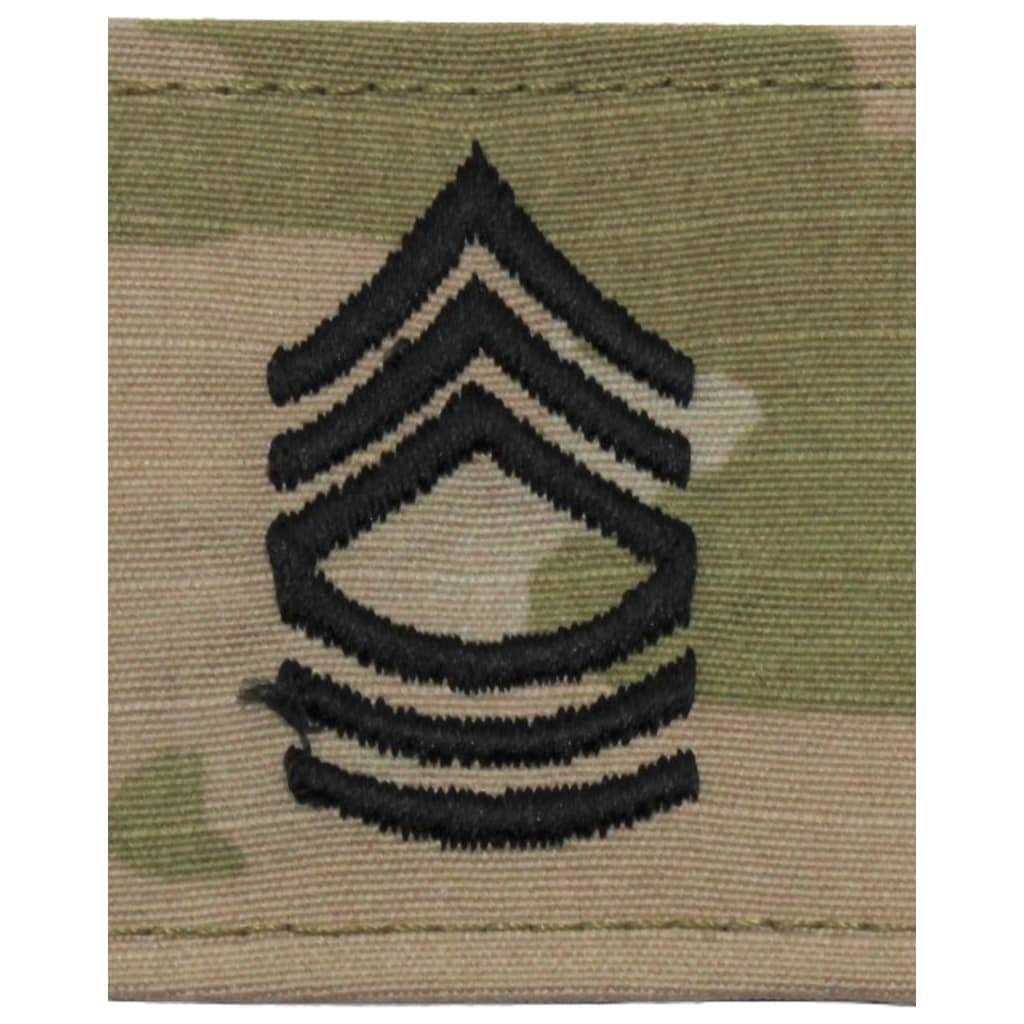 Master Sergeant MSG Army Rank Gore-Tex OCP Slide-On Patch