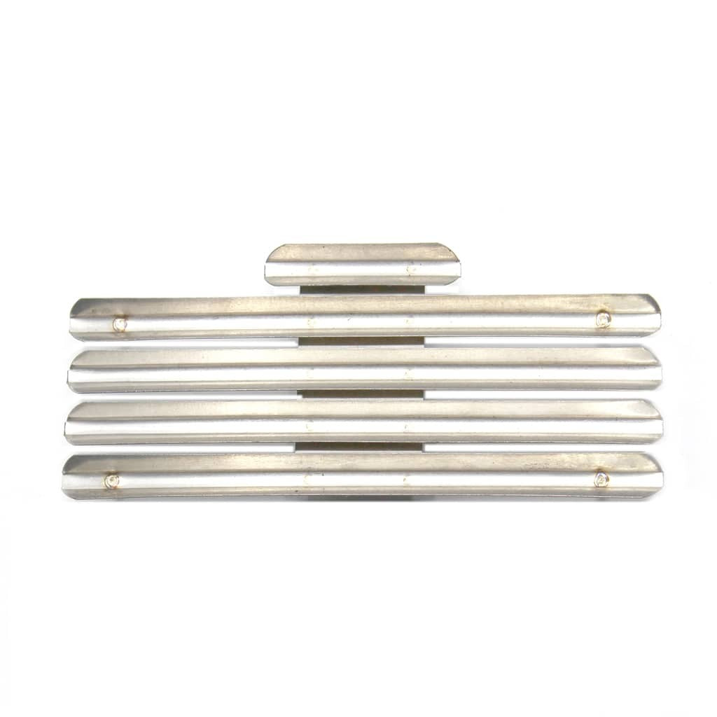 13 Ribbon Rack Metal Mounting Bar centered with no spacing on a plain white background.