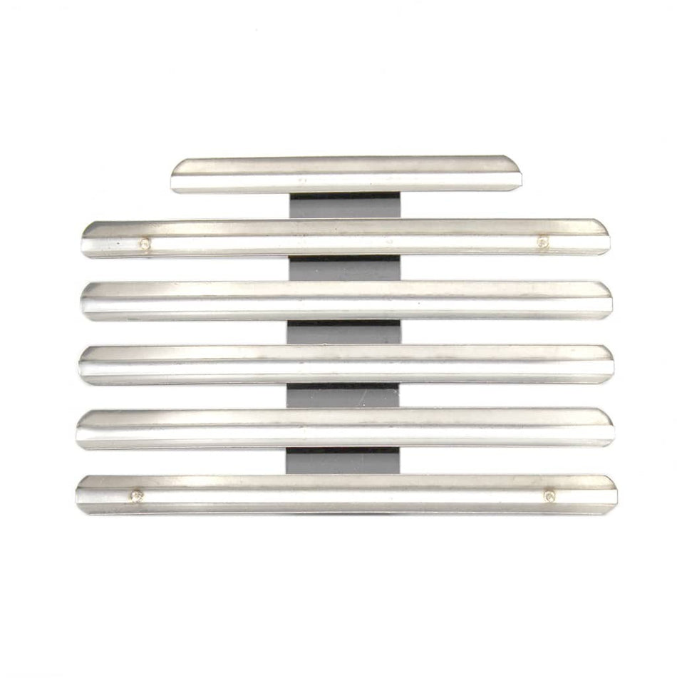 Military 17 Ribbon Rack Medal Mount centered and spaced on a white background