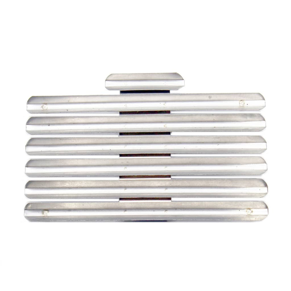 19 Military Ribbon Rack Metal Mounting Bar centered with no spacing on a plain white background
