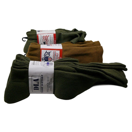 Three pairs of folded Military Antimicrobial Boot Socks