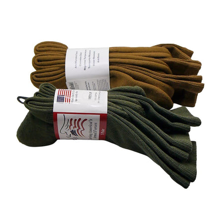 Two pairs of Military Antimicrobial Boot Socks, shown on a plain white background.