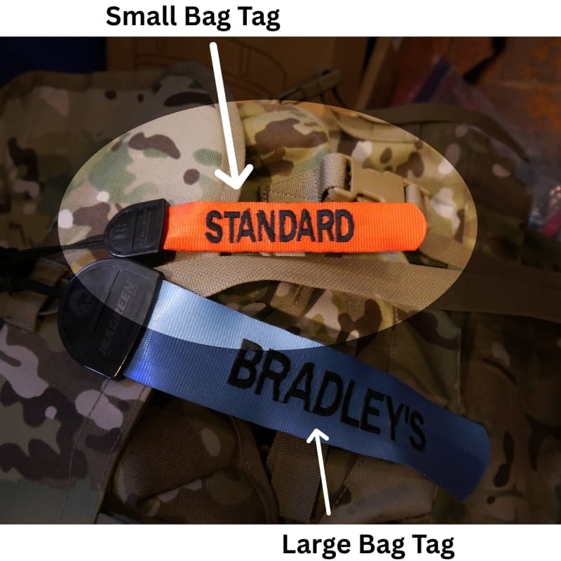 2-Pack Mini Gear Tags – Custom Embroidered ID Labels for Military Use – Bradley's Surplus