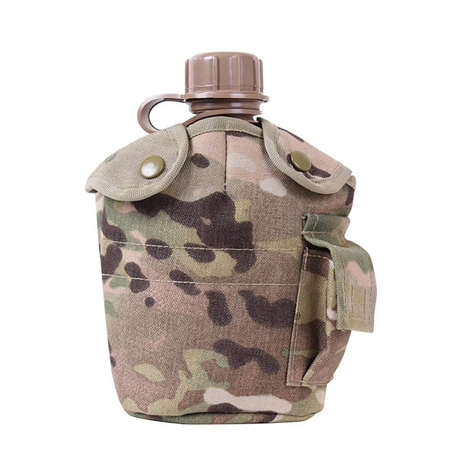 Multicam 1 Quart MOLLE Canteen Pouch Cover back view