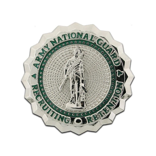 National Guard Recruiting and Retention Badge – Full Size Mirror Finish