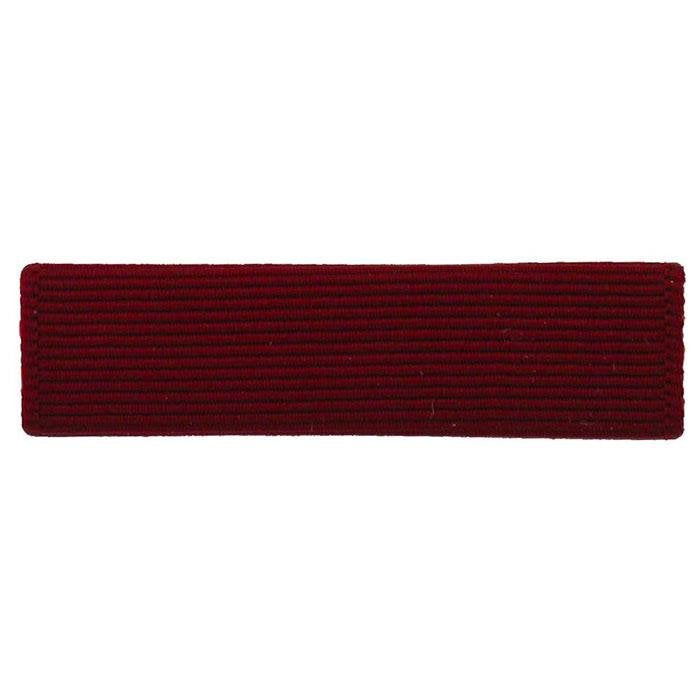 A dark red ribbed fabric headband shown horizontally against a plain white background.