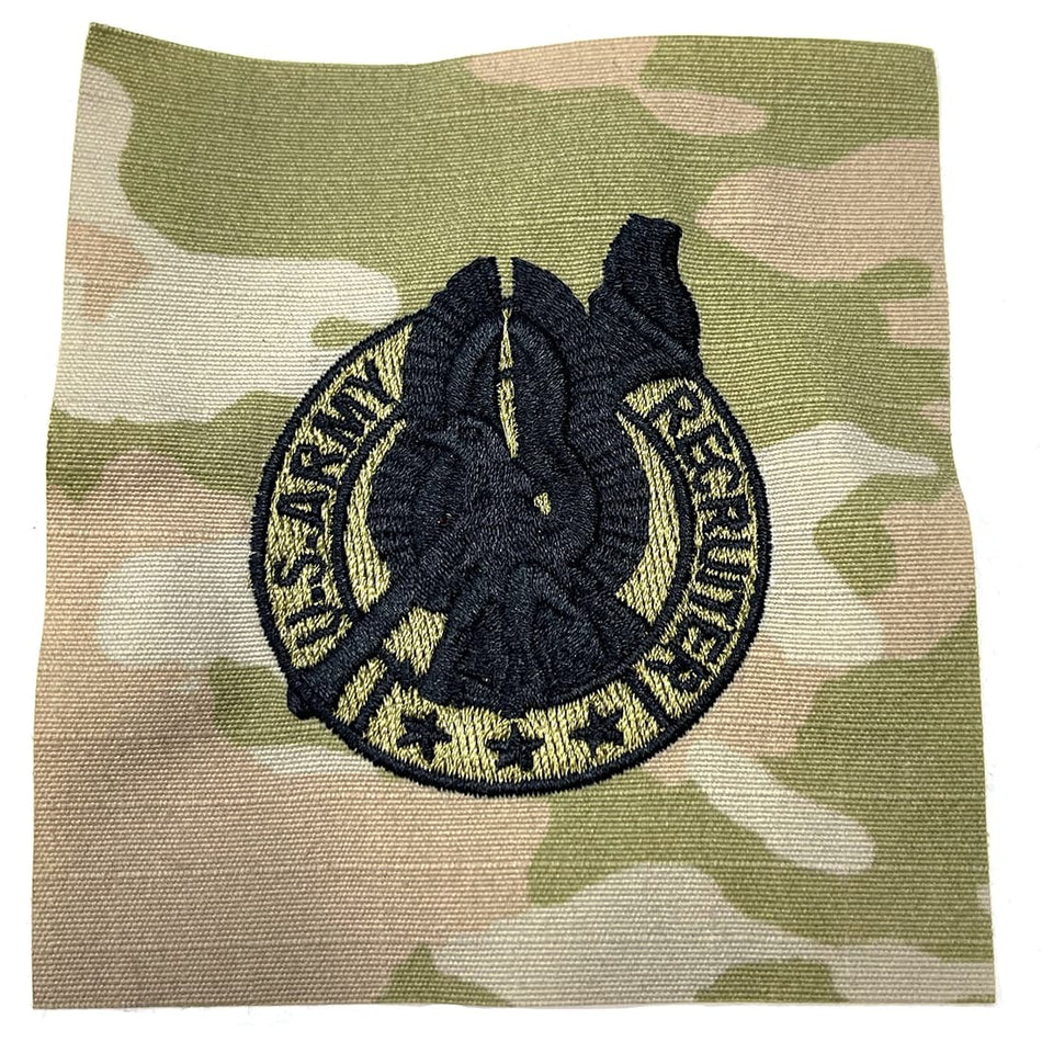 Army Basic Recruiter Badge Black OCP Sew-on Patch