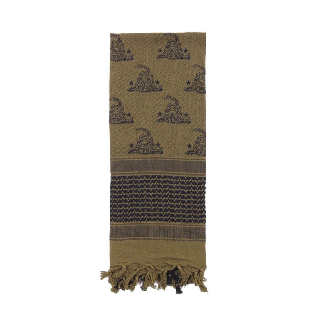 Olive Drab Rothco Gadsden Snake Shemagh Tactical Desert Scarf