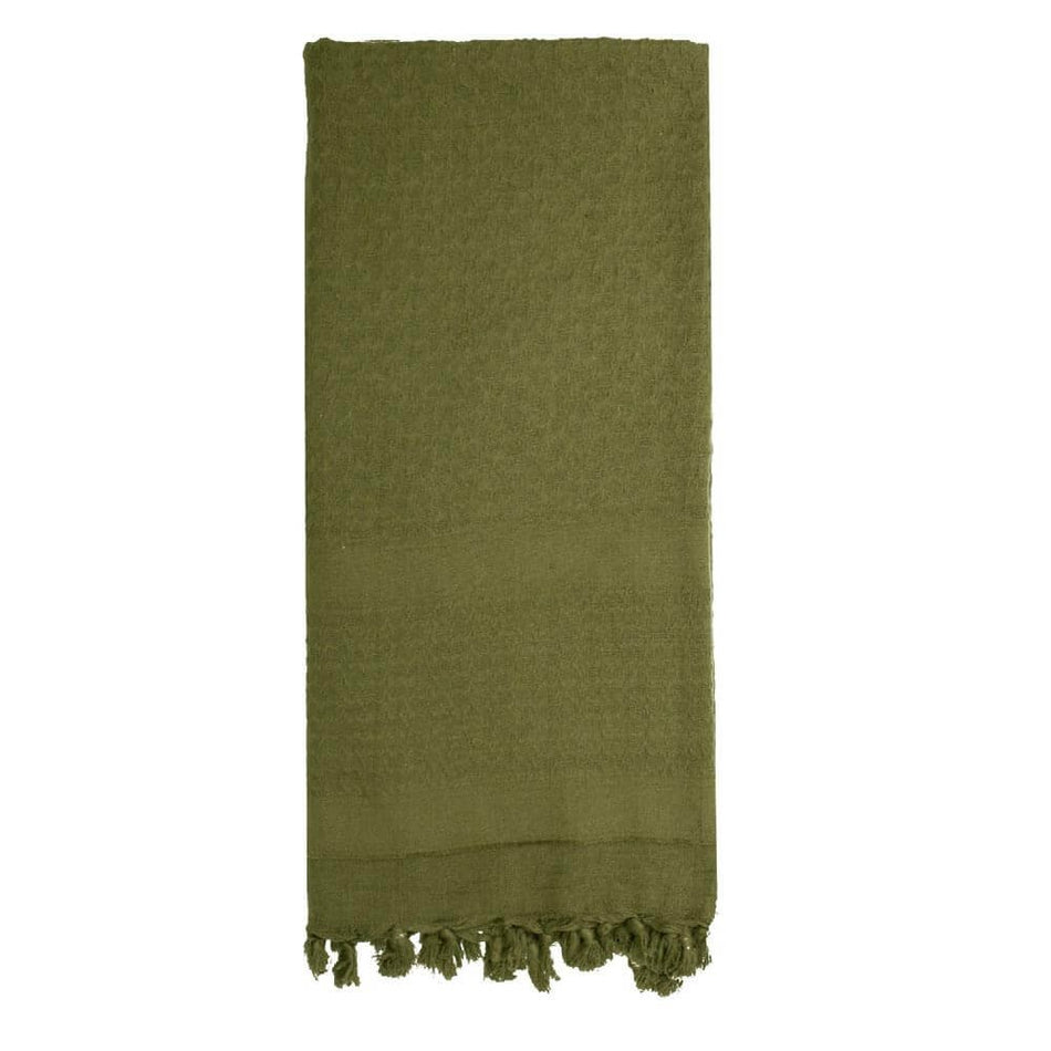 Olive Drab Rothco Solid Color Shemagh Tactical Desert Keffiyeh Scarf