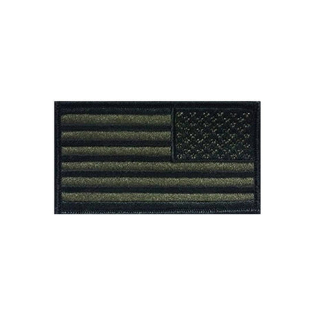 Black and white striped patch on a white background