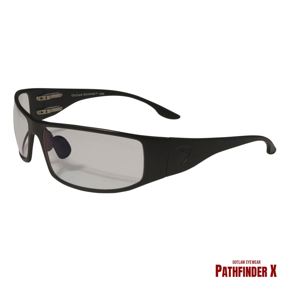 Fugitive TAC Op Aluminum Sunglass Black Frame Transition Day-Night Pathfinder X Lens