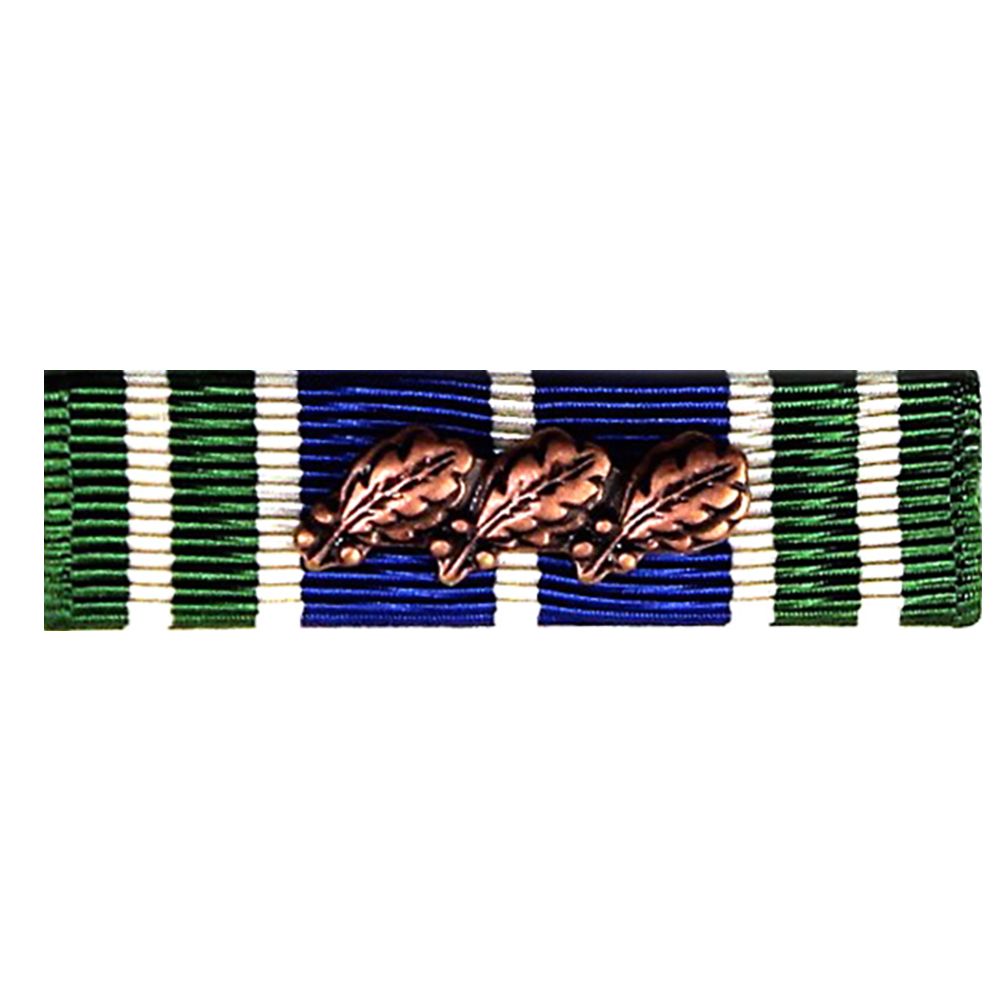 AAM ribbon with a 3 oak leaf on a white background