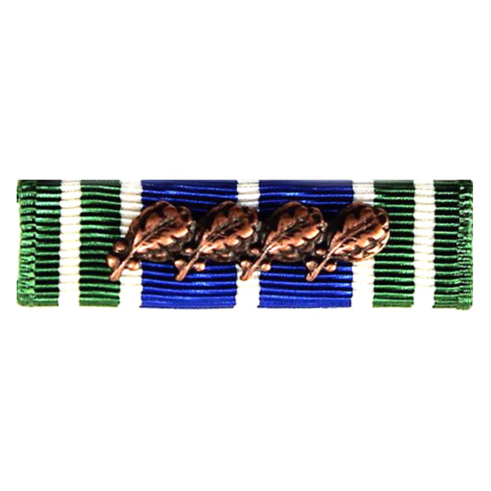 AAM ribbon with 4 oak leafs on a white background