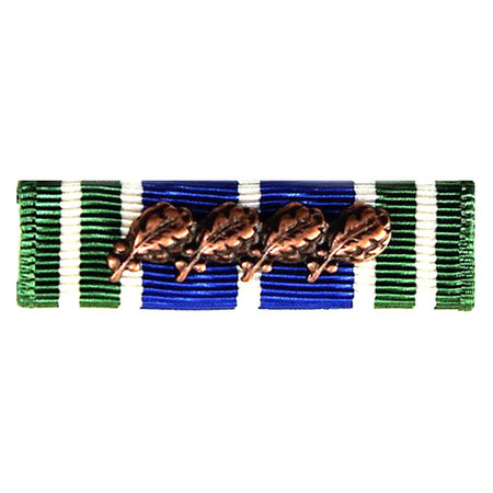 AAM ribbon with 4 oak leafs on a white background