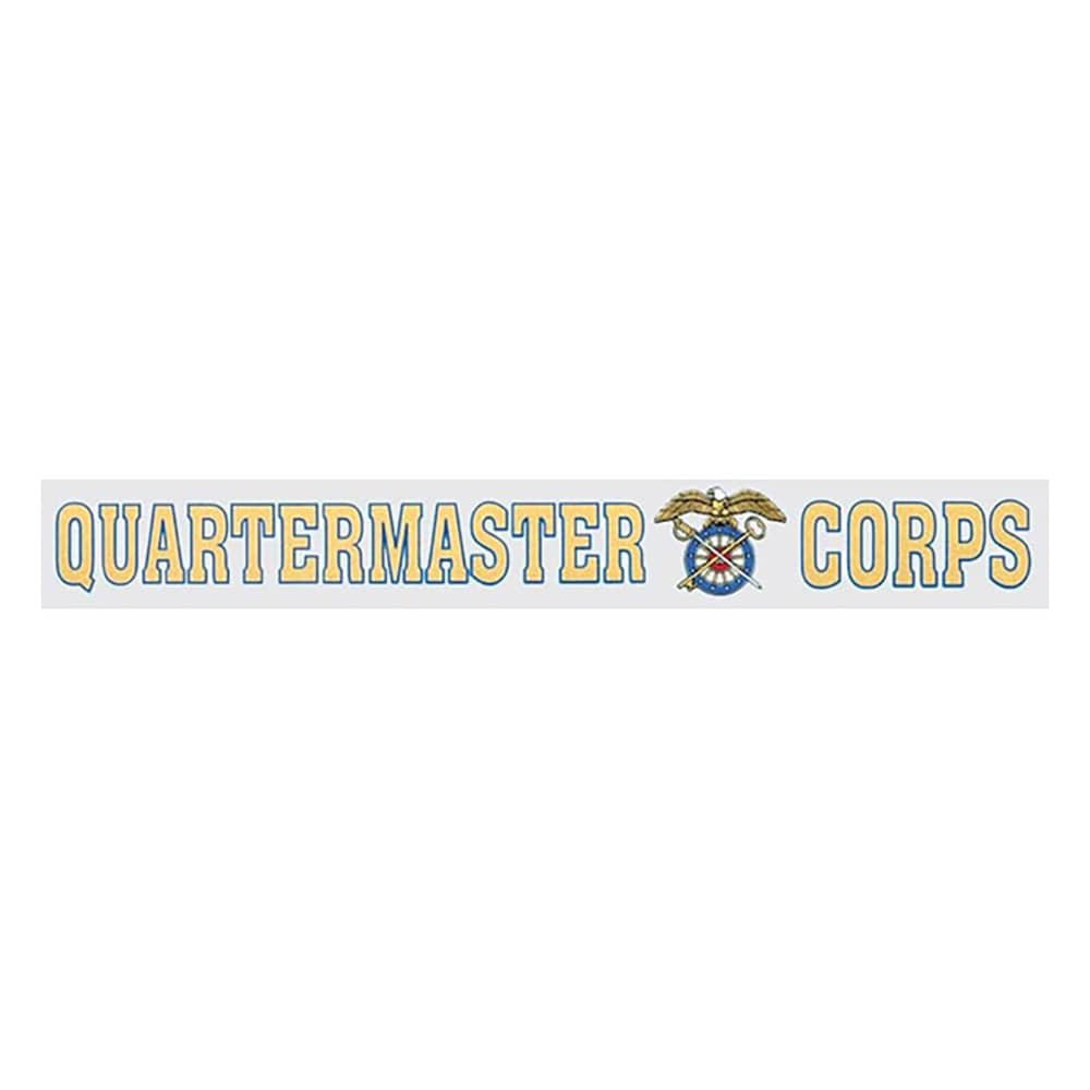 Quartermaster Corps Window Strip Decal 14.75" x 2.75"