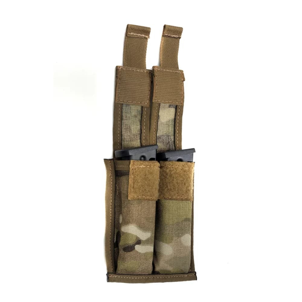 Raine Multicam Tactical MOLLE Double Magazine Pouch on a white background