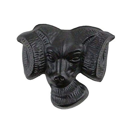 Rams Head Crest Norwich Black Metal Pin on a white background