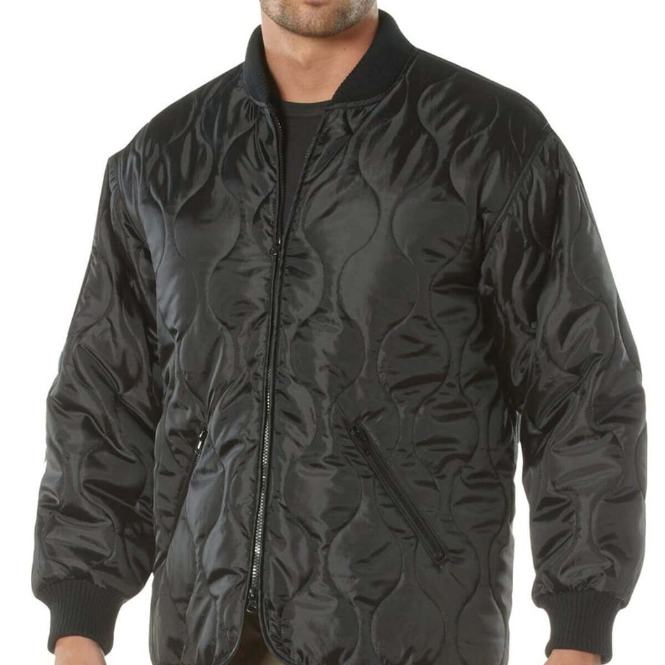 Conceal-Ops Quilted Woobie Jacket By Rothco In Black