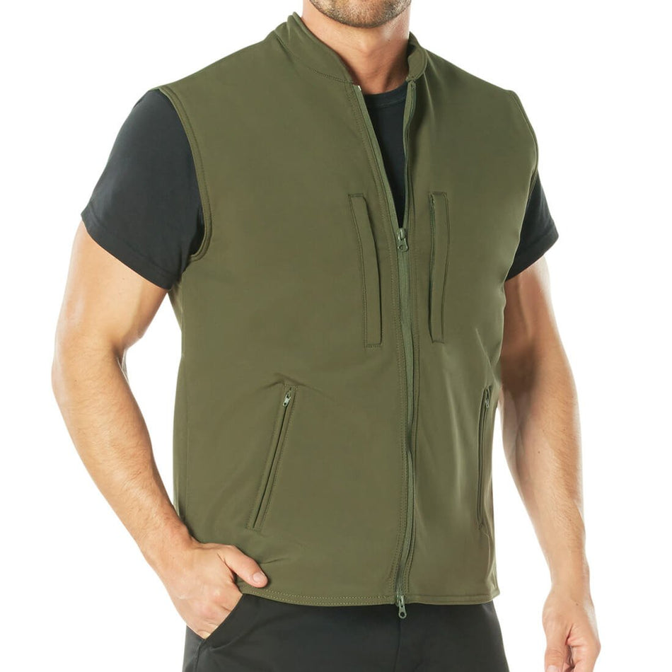 Olive Drab Rothco Concealed Carry Soft Shell Vest