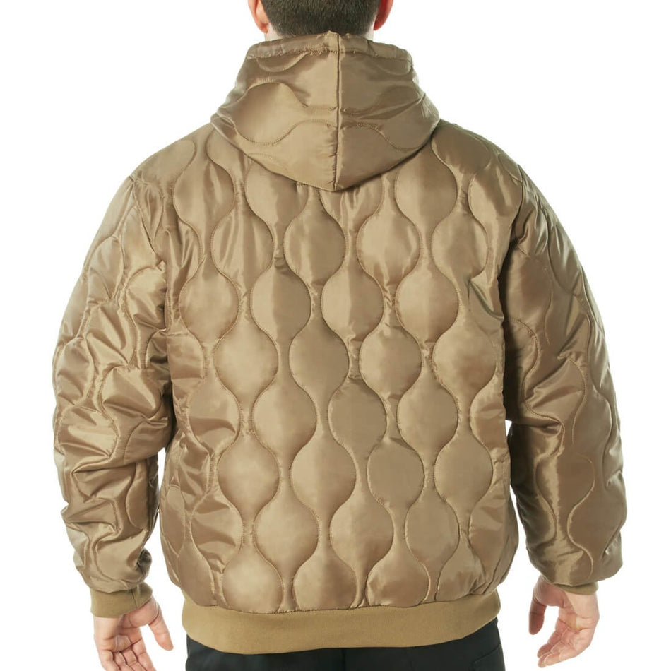 Rothco Woobie Hoodie Hooded Sweatshirt Coyote Brown Backside
